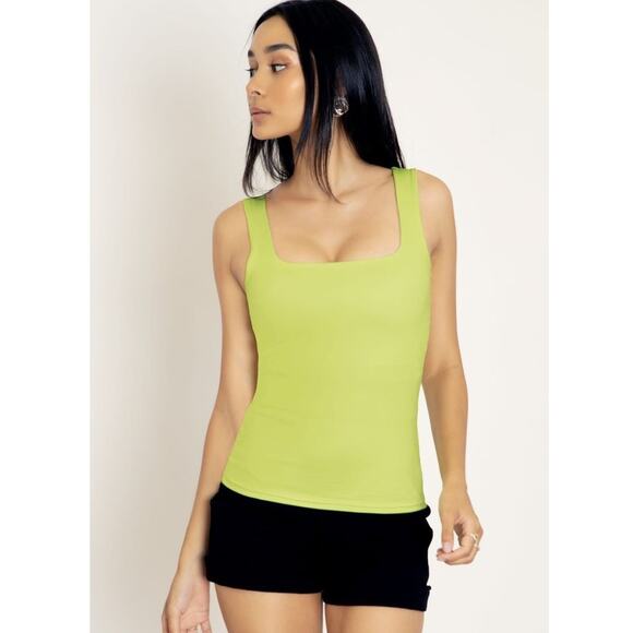 BlackMilk Matte Yellow Seamless Tank | XS | Rare Sold Out - Picture 1 of 9